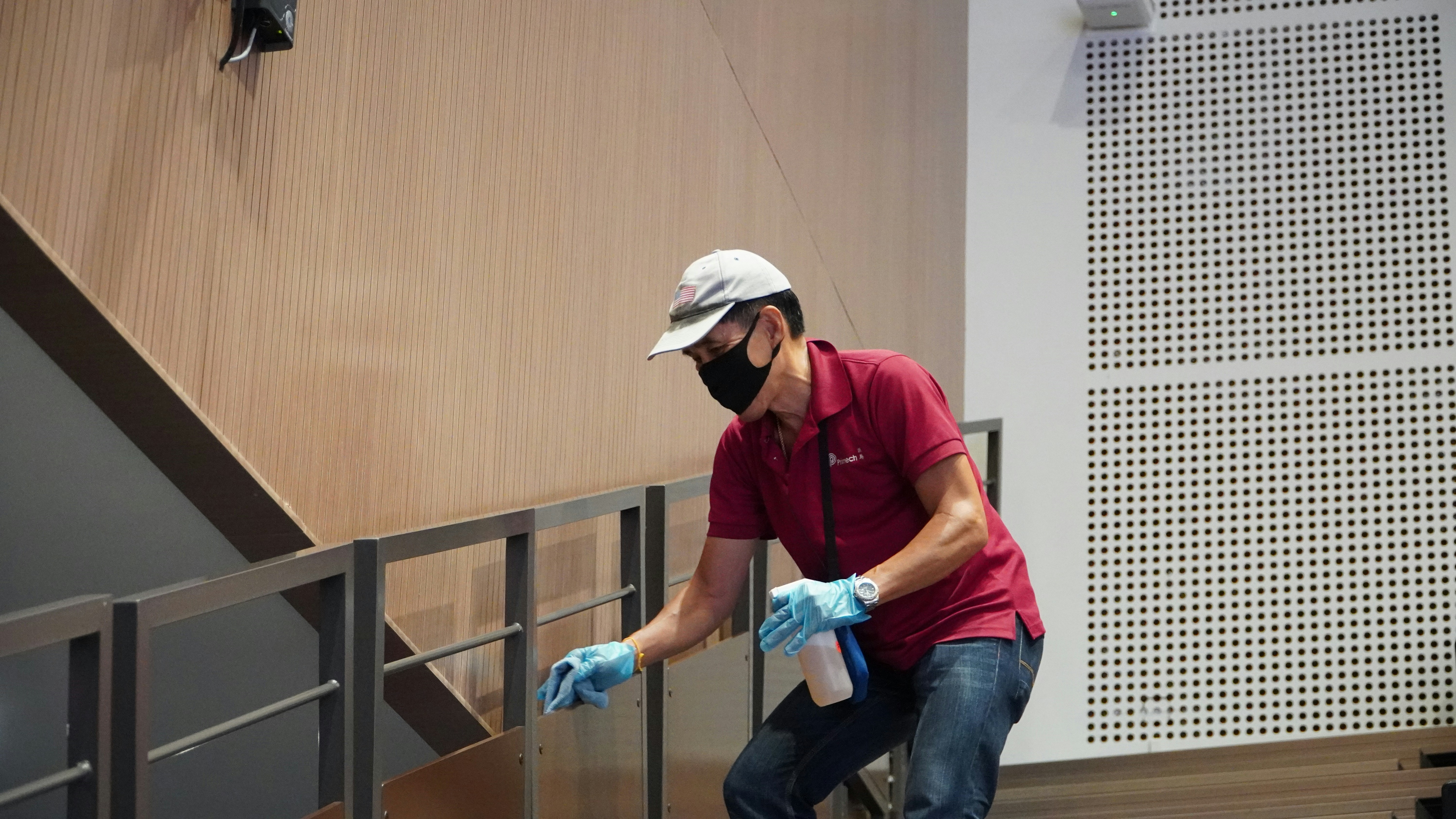 Pest control treatment preparation and equipment staging